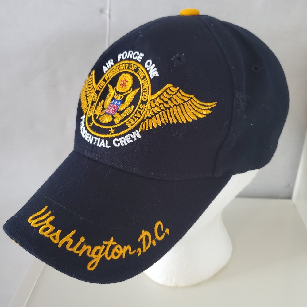 Air Force One Presidential Crew Hat Black Washington DC USA Baseball Cap